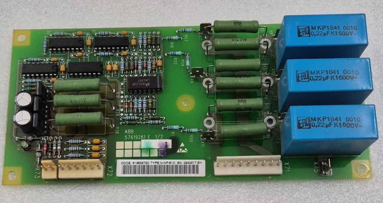 abb 61353372 ninp 61c input protection card for industrial drive systems abb 61353372 ninp 61c input protection card for industrial drive systems