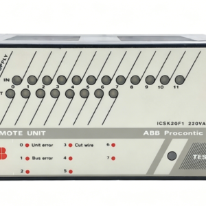abb icsk20f1 procontic cs31 remote i/o unit industrial automation module for distributed control and signal processing systems