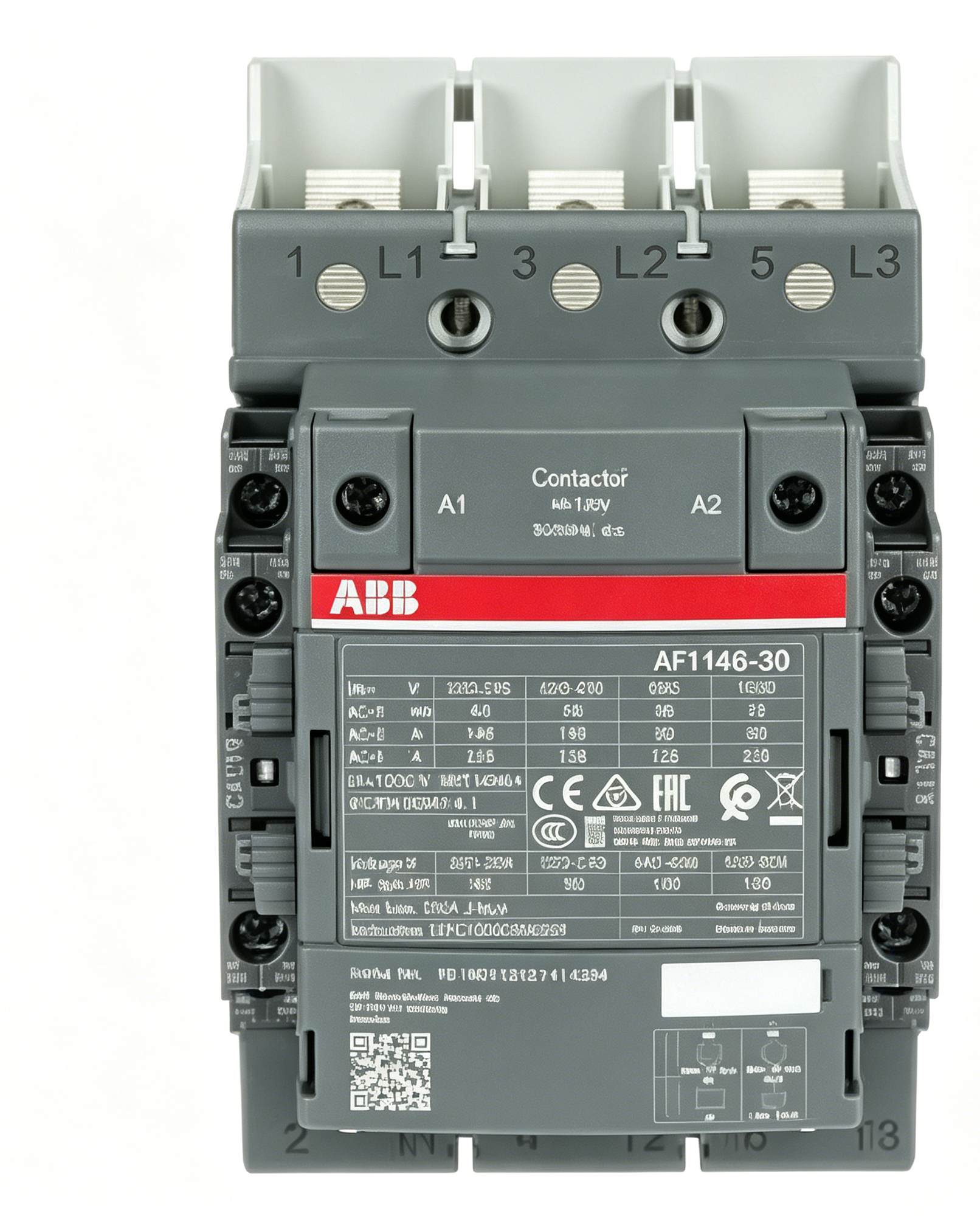 abb 1sfl467063r1222 af146b 30 22 12 three pole contactor for industrial motor control applications abb 1sfl467063r1222 af146b 30 22 12 three pole contactor for industrial motor control applications