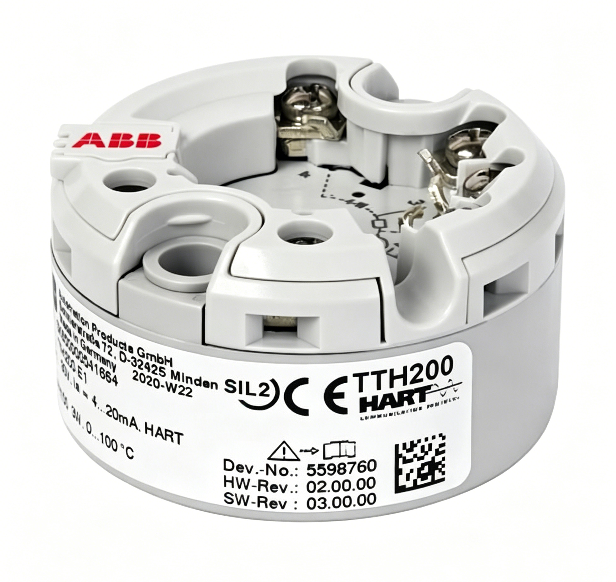 abb tth200 e1/opt head mount temperature transmitter for industrial process control and hart communication measurement system abb tth200 e1/opt head mount temperature transmitter for industrial process control and hart communication measurement system