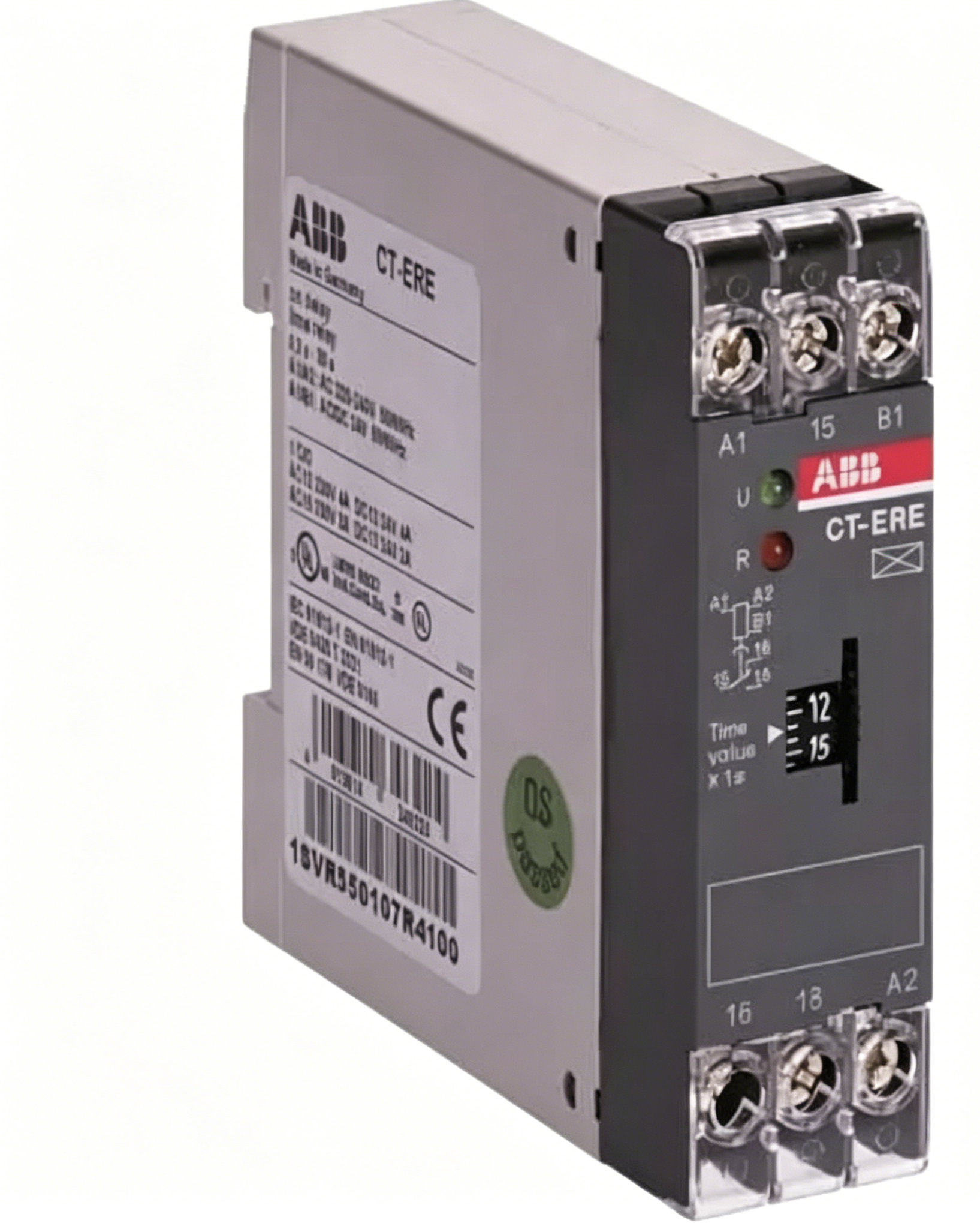 abb 1svr550107r1100 ct ere on delay time relay for industrial automation control, motor timing systems and electrical switching applications abb 1svr550107r1100 ct ere on delay time relay for industrial automation control, motor timing systems and electrical switching applications