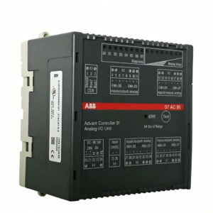 abb gjr5252300r0101 07ac91 advanced industrial analog i/o module for high precision signal acquisition, cs31 bus communication and abb advant ocs automation systems
