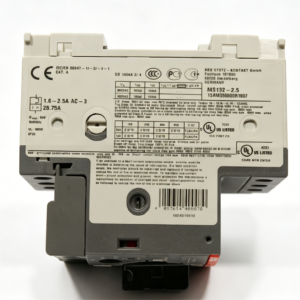 abb 1sam350000r1007 ms132 2.5 manual motor starter 1.6 2.5a motor protection circuit breaker for industrial motor applications