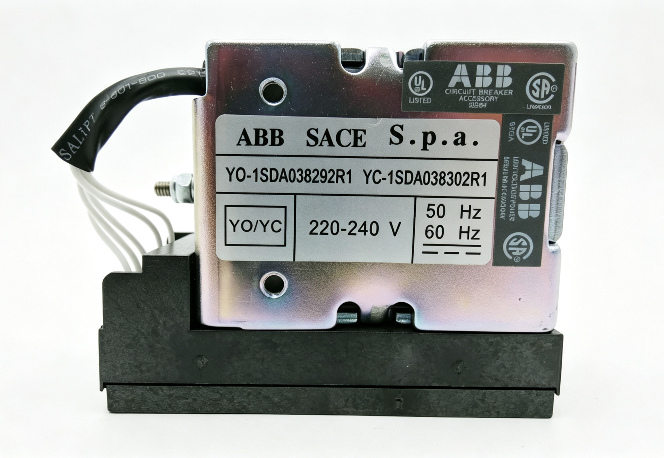 abb 1sda038292r0001 shunt opening release 220 240v ac/dc circuit breaker trip coil accessory for emax low voltage power distribution systems abb 1sda038292r0001 shunt opening release 220 240v ac/dc circuit breaker trip coil accessory for emax low voltage power distribution systems