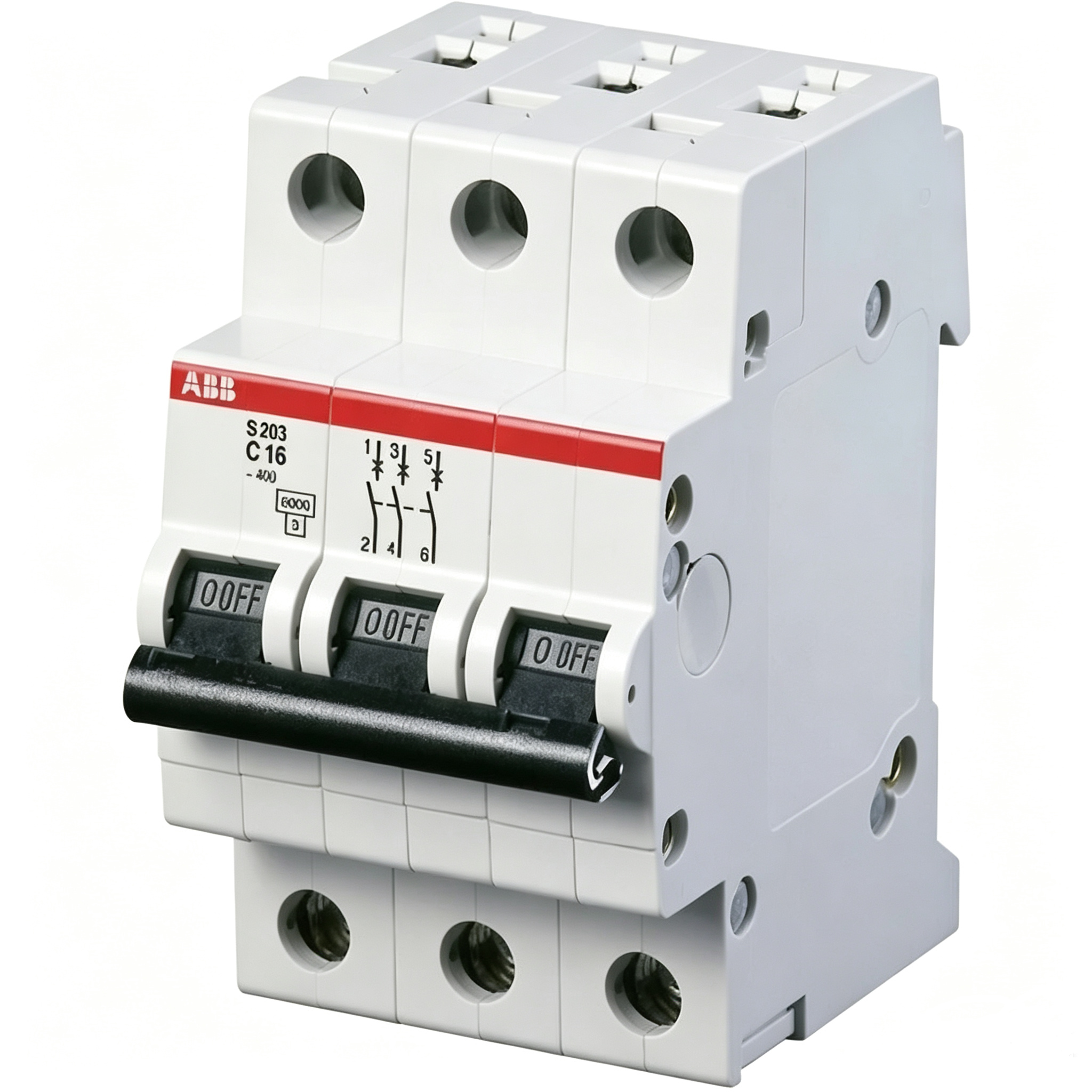 abb 2cds253001r0164 s203 c16 miniature circuit breaker 3p 16a c curve for reliable circuit protection abb 2cds253001r0164 s203 c16 miniature circuit breaker 3p 16a c curve for reliable circuit protection