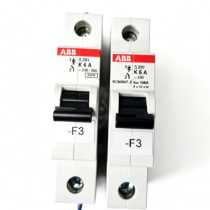 abb 2cds251001r0377 s201 k6 miniature circuit breaker 1 pole 6a k curve din rail circuit protection technical guide