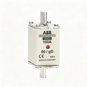 abb ofaa00gg100 hrc fuse link din type gg nh00 100a 690v industrial low voltage protection fuse for power distribution systems