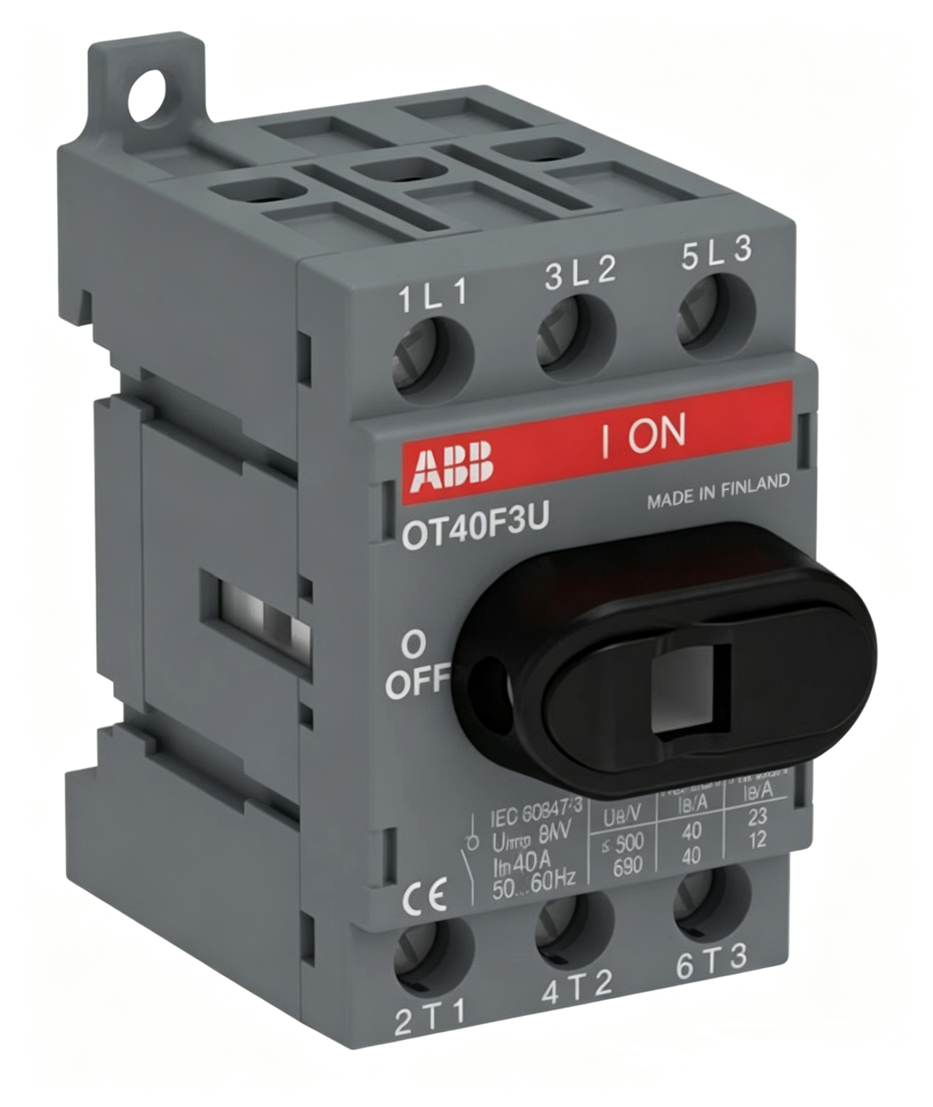 abb ot40f3 switch disconnector 40a 3 pole manual isolator switch for industrial low voltage power distribution and electrical safety applications abb ot40f3 switch disconnector 40a 3 pole manual isolator switch for industrial low voltage power distribution and electrical safety applications