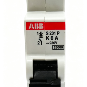 abb 2cds281001r0377 s201p k6 miniature circuit breaker for industrial control and electrical protection applications