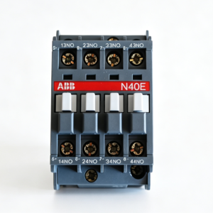 abb n40e 110v contactor relay 4 pole auxiliary control device for industrial automation and electrical control circuit applications