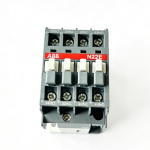 abb n22e 110v contactor relay 4 pole auxiliary switching device for industrial automation control circuit applications