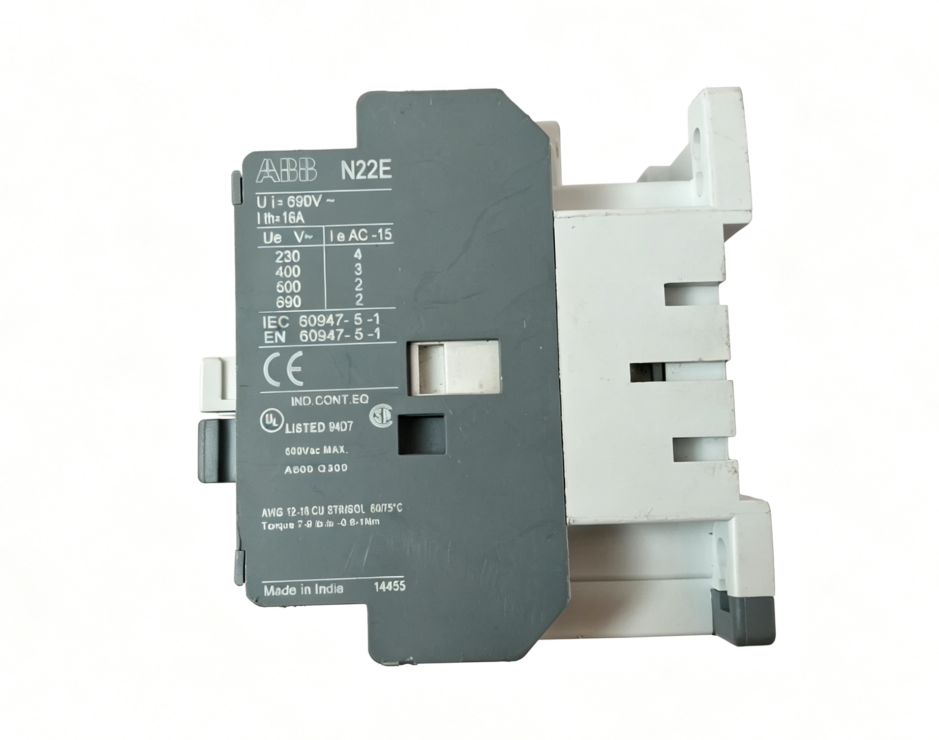 abb n22e 110v contactor relay 4 pole auxiliary switching device for industrial automation control circuit applications abb n22e 110v contactor relay 4 pole auxiliary switching device for industrial automation control circuit applications