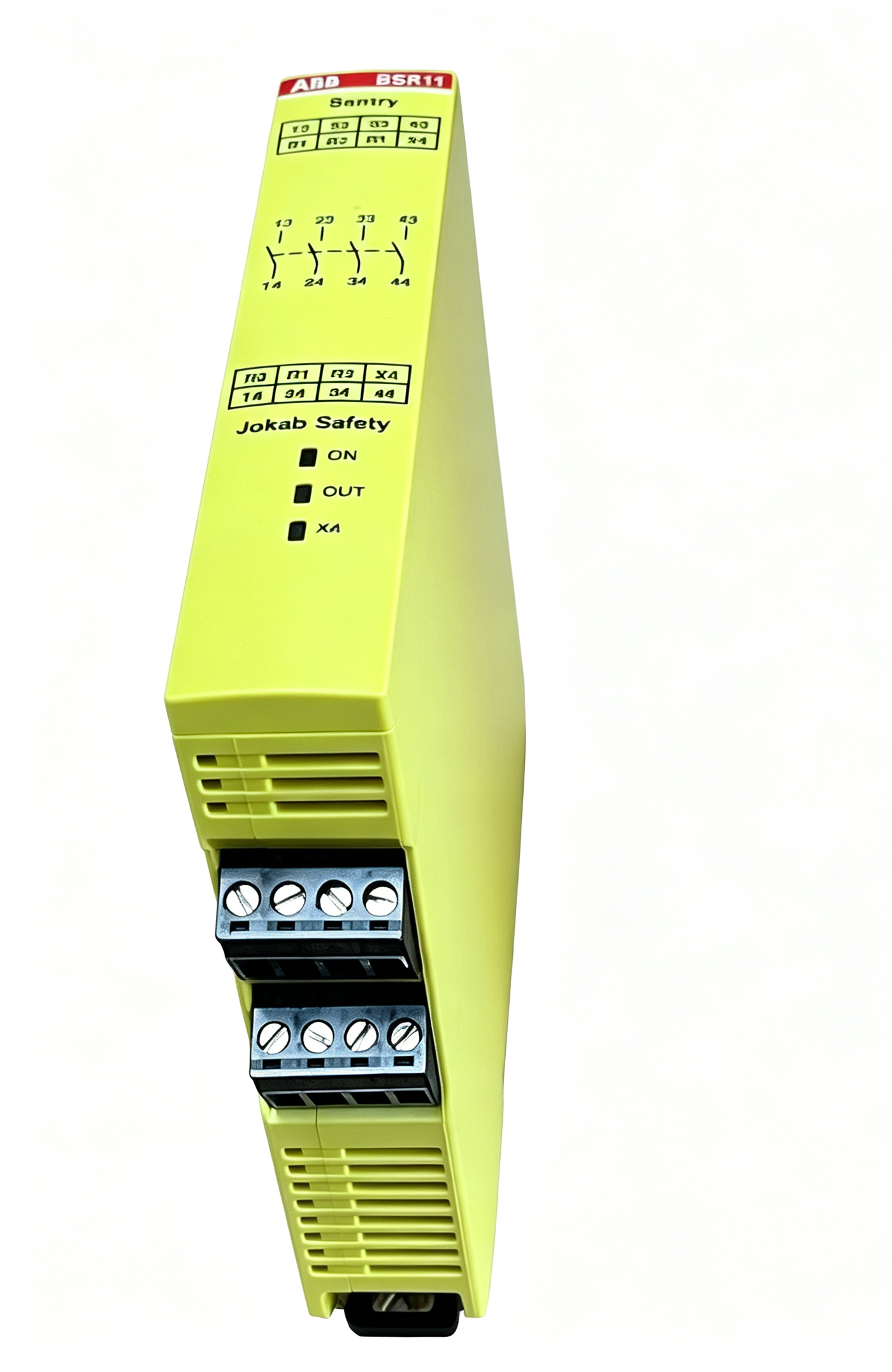 abb 2tla010040r0200 sentry bsr11 24vdc safety relay 4no output for emergency stop monitoring and industrial machine safety applications abb 2tla010040r0200 sentry bsr11 24vdc safety relay 4no output for emergency stop monitoring and industrial machine safety applications