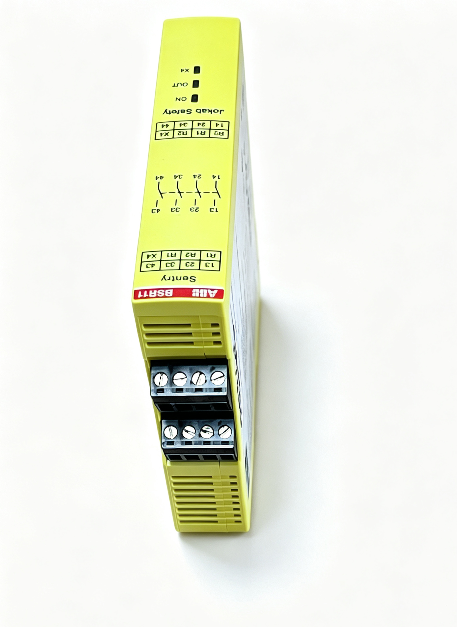 abb 2tla010040r0200 sentry bsr11 24vdc safety relay 4no output for emergency stop monitoring and industrial machine safety applications abb 2tla010040r0200 sentry bsr11 24vdc safety relay 4no output for emergency stop monitoring and industrial machine safety applications