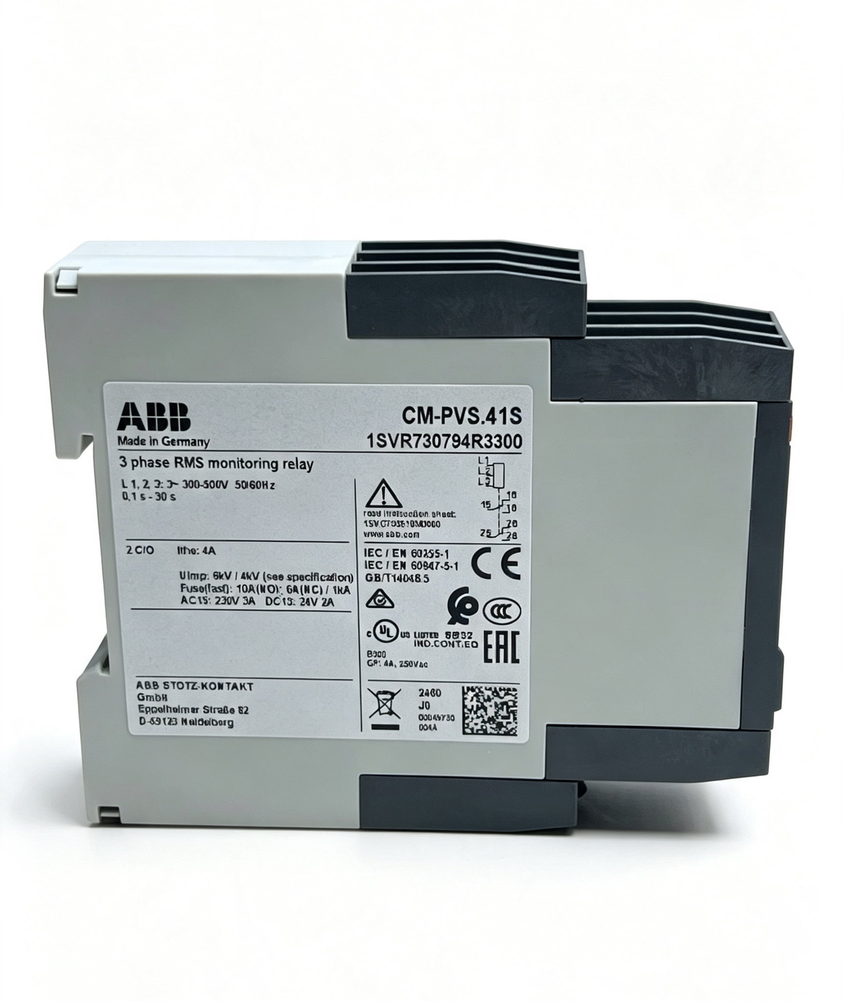 abb 1svr730794r3300 cm pvs.41s three phase monitoring relay technical specifications and industrial voltage protection application overview abb 1svr730794r3300 cm pvs.41s three phase monitoring relay technical specifications and industrial voltage protection application overview
