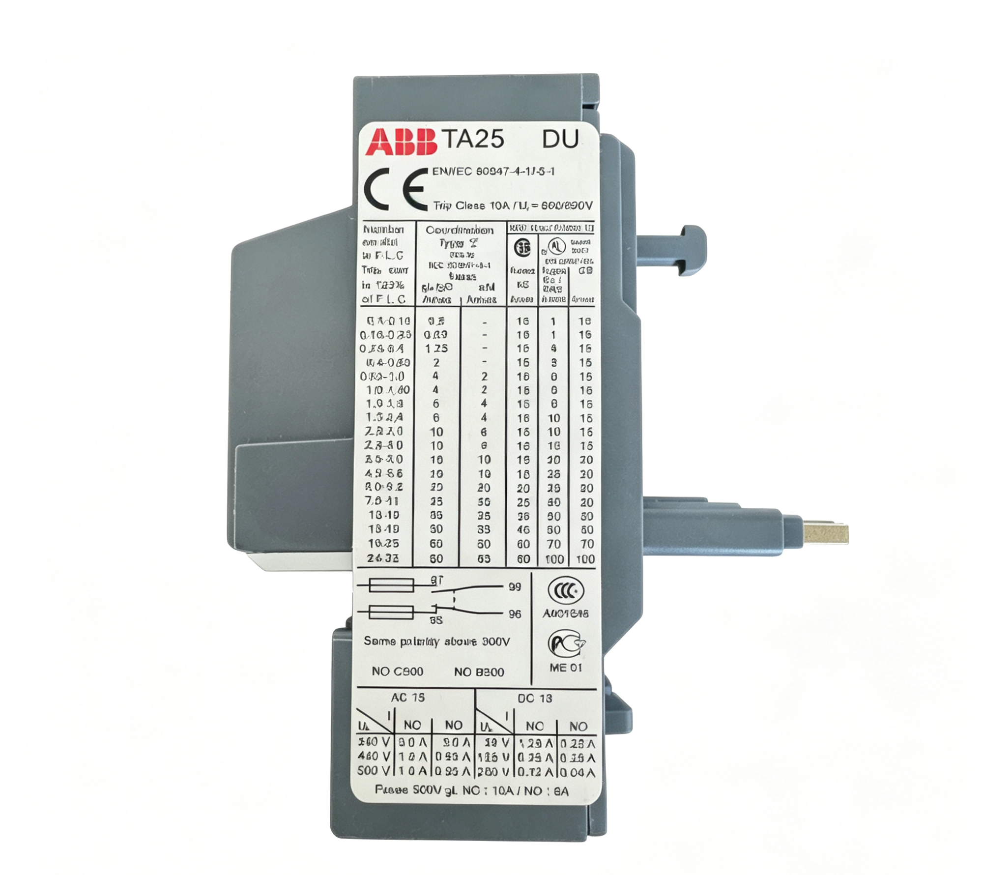 abb ta25du4 thermal overload relay 2.8 4a motor protection device for industrial control systems abb ta25du4 thermal overload relay 2.8 4a motor protection device for industrial control systems