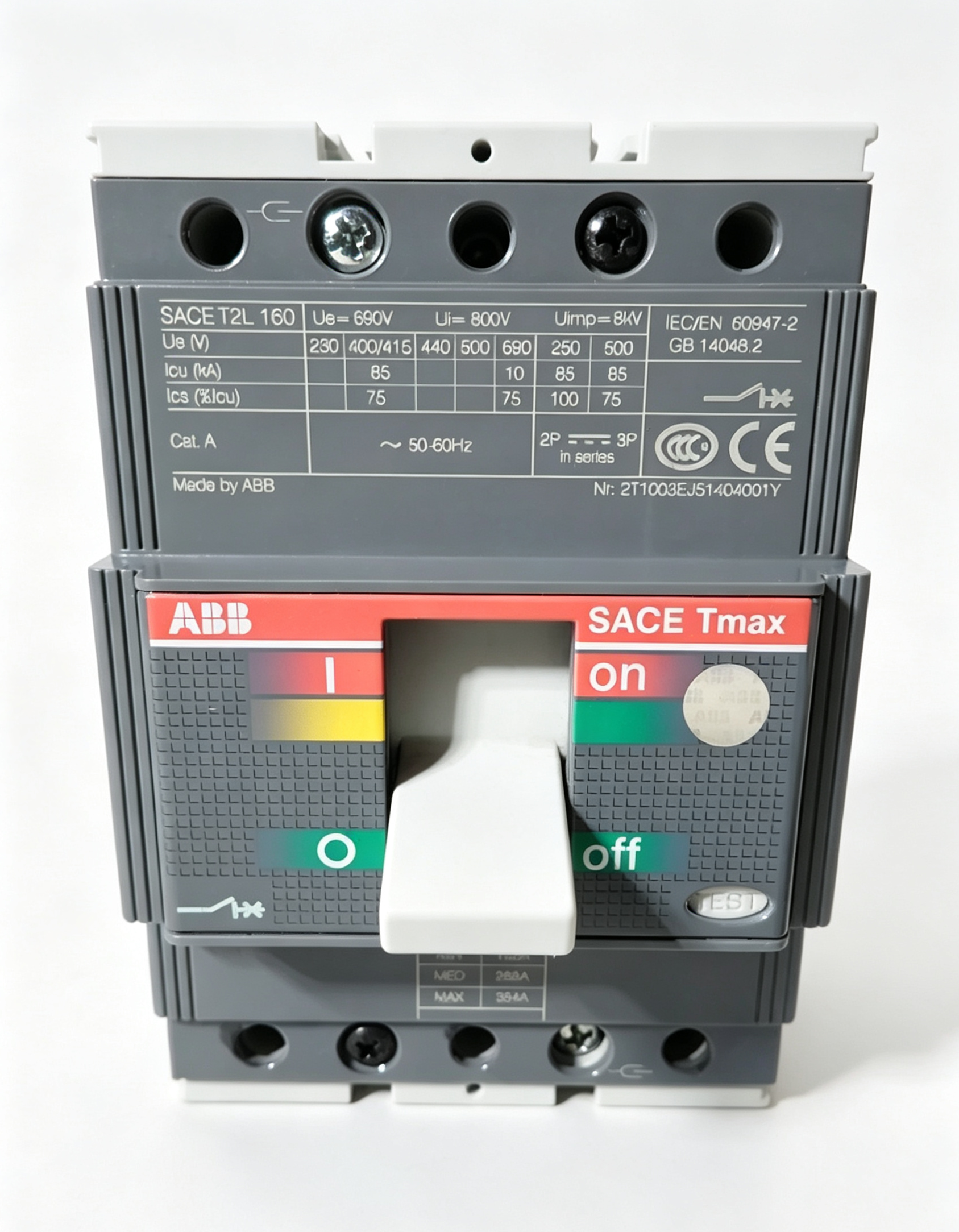 abb t2l160tmdr200 3p sace tmax xt2l 160 tmd 200a three pole molded case circuit breaker abb t2l160tmdr200 3p sace tmax xt2l 160 tmd 200a three pole molded case circuit breaker