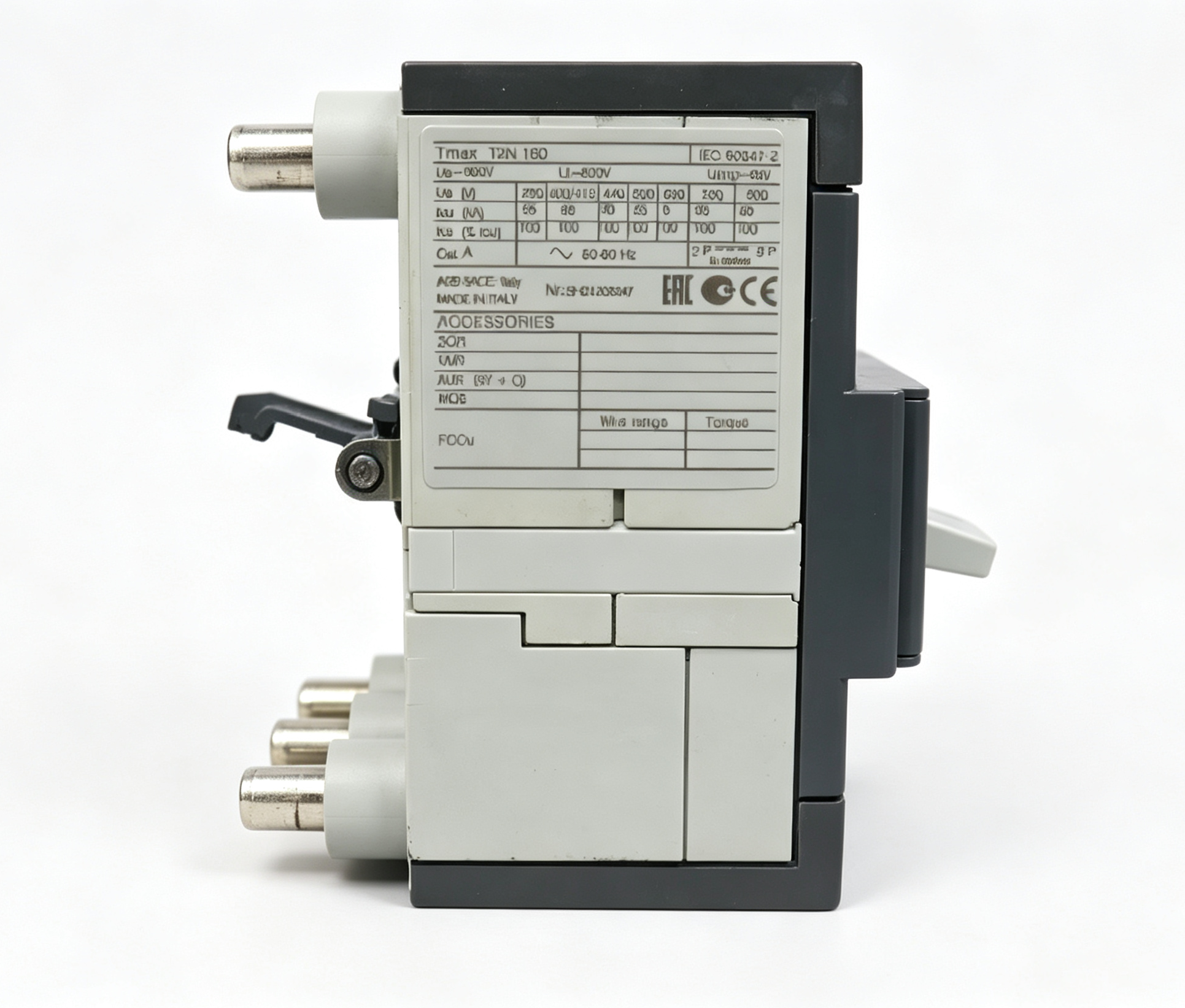 abb t2l160tmdr200 3p sace tmax xt2l 160 tmd 200a three pole molded case circuit breaker abb t2l160tmdr200 3p sace tmax xt2l 160 tmd 200a three pole molded case circuit breaker