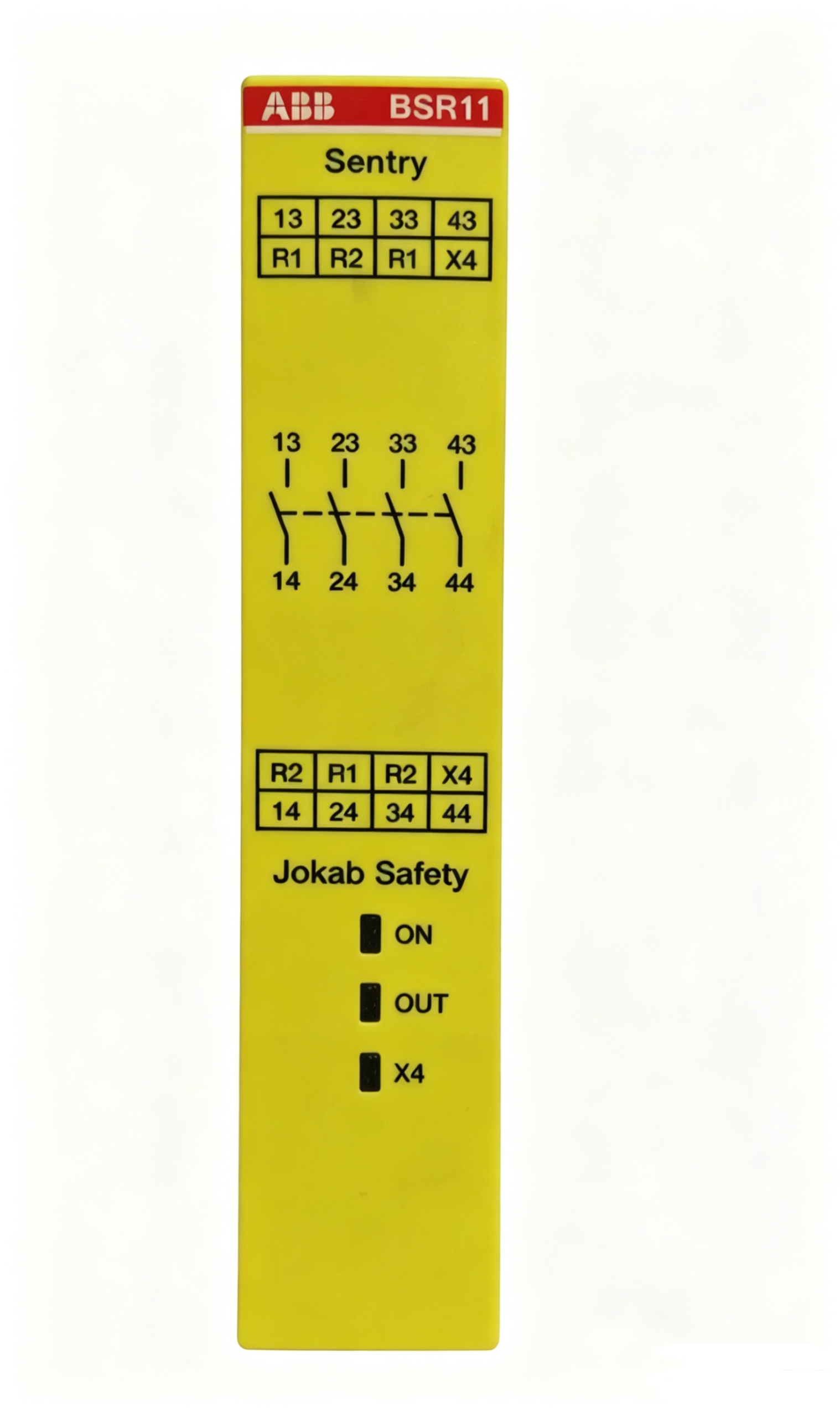 abb 2tla010040r0200 sentry bsr11 safety relay 24v dc with four normally open safety outputs for industrial machine safety systems abb 2tla010040r0200 sentry bsr11 safety relay 24v dc with four normally open safety outputs for industrial machine safety systems