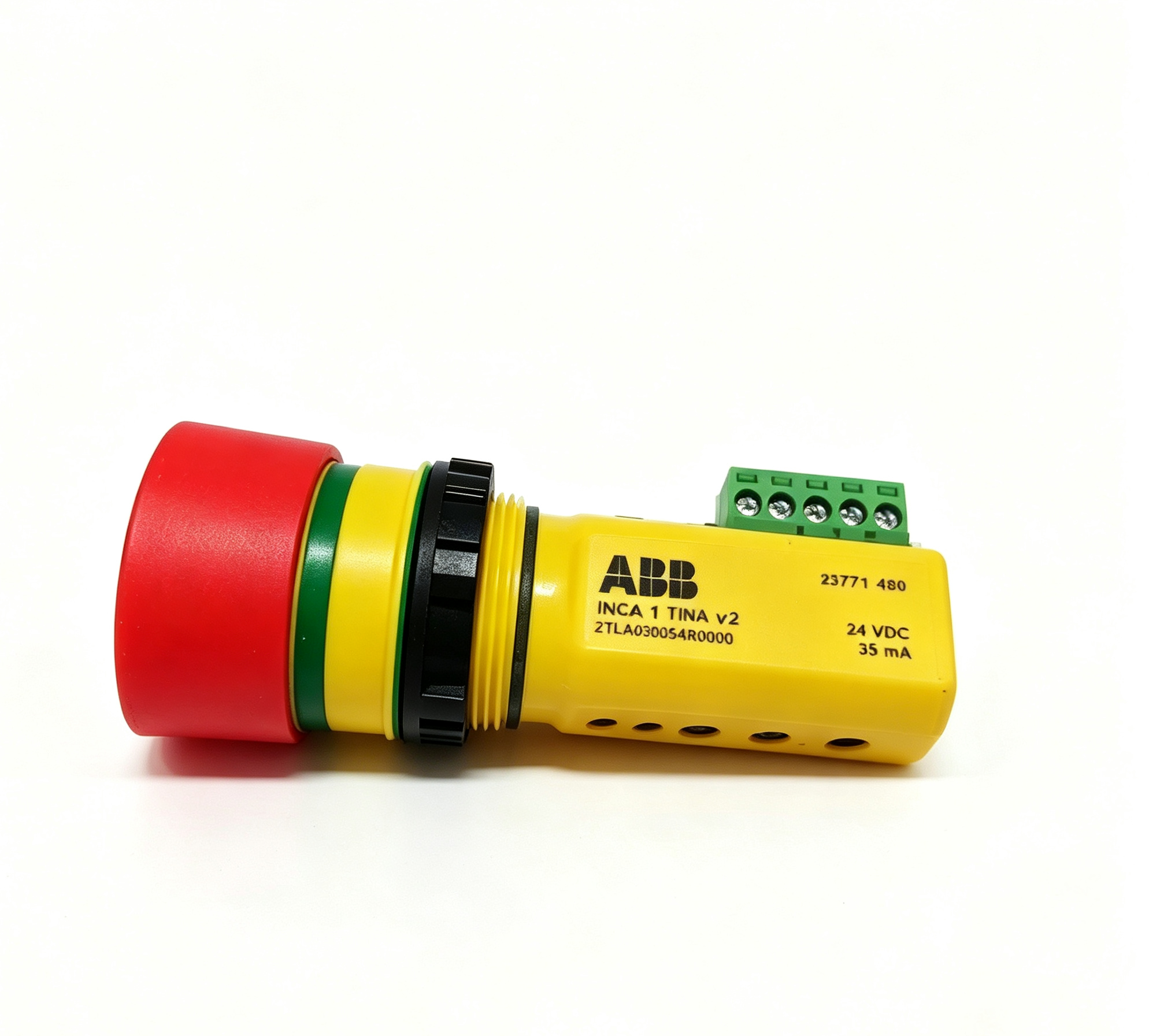 abb 2tla030054r0000 inca 1 tina emergency stop button with dynlink signal, status led and terminal block abb 2tla030054r0000 inca 1 tina emergency stop button with dynlink signal, status led and terminal block