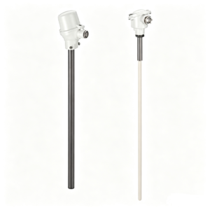 abb tsh220 sensytemp high temperature thermocouple with ceramic thermowell for industrial furnace temperature measurement
