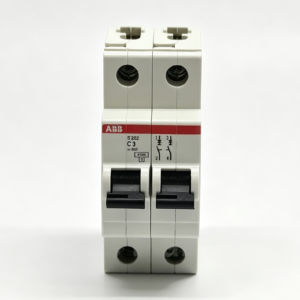 abb 2cds252001r0034 s202 c3 2 pole 3a type c miniature circuit breaker