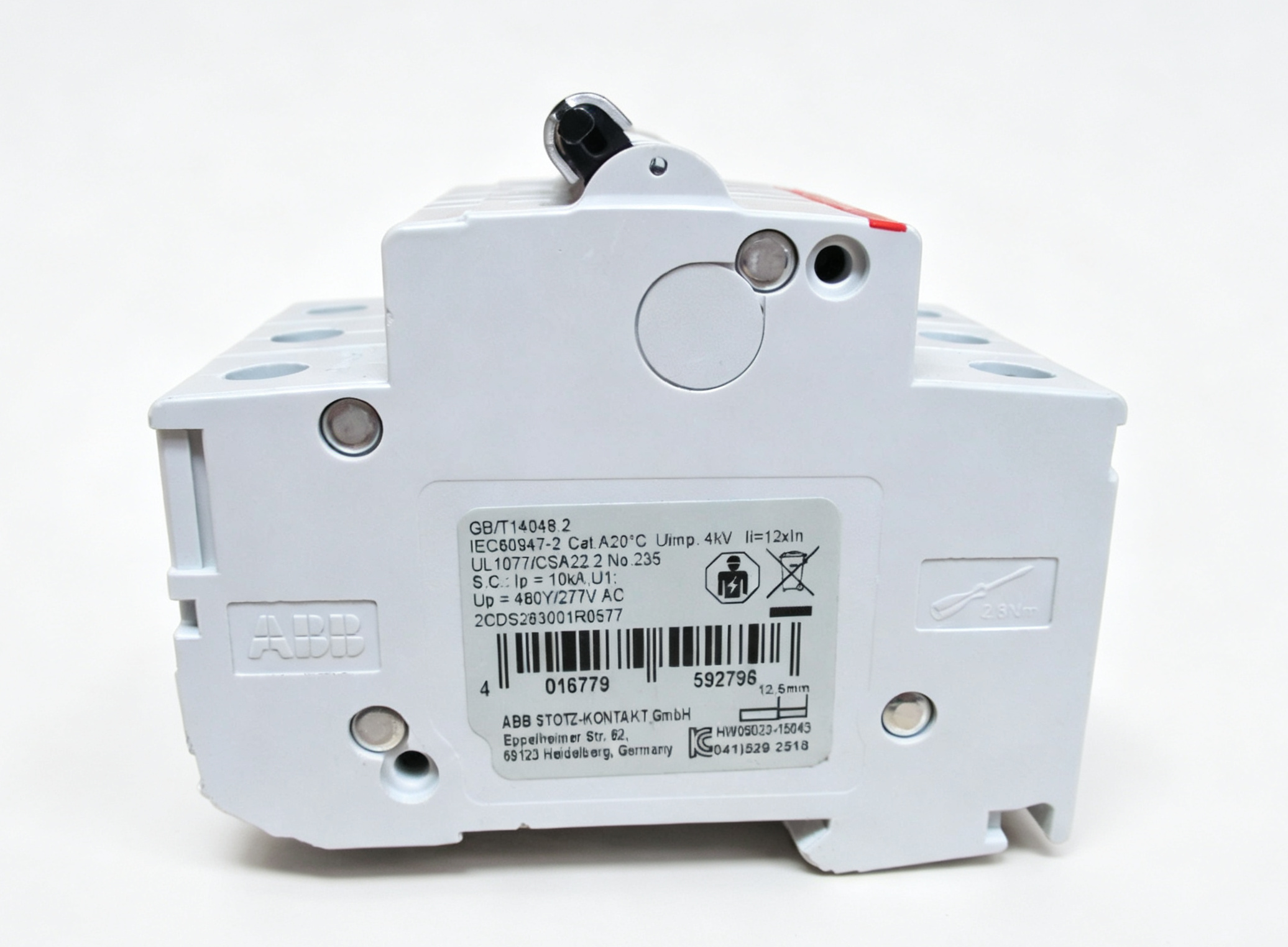 abb 2cds283001r0577 s203p k50 3 pole 50a k curve miniature circuit breaker abb 2cds283001r0577 s203p k50 3 pole 50a k curve miniature circuit breaker