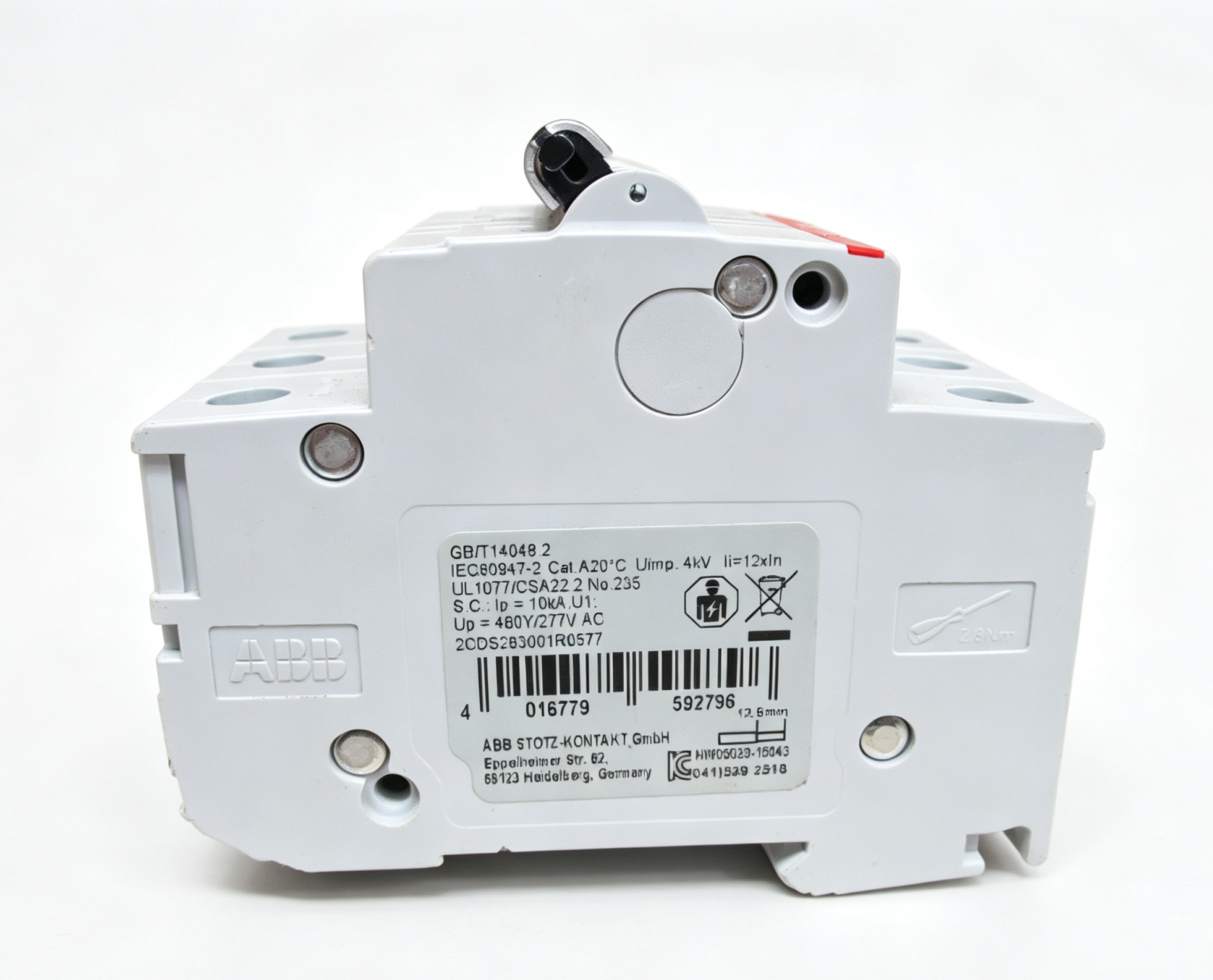 abb 2cds283001r0577 s203p k50 3 pole 50a k curve 15ka miniature circuit breaker abb 2cds283001r0577 s203p k50 3 pole 50a k curve 15ka miniature circuit breaker