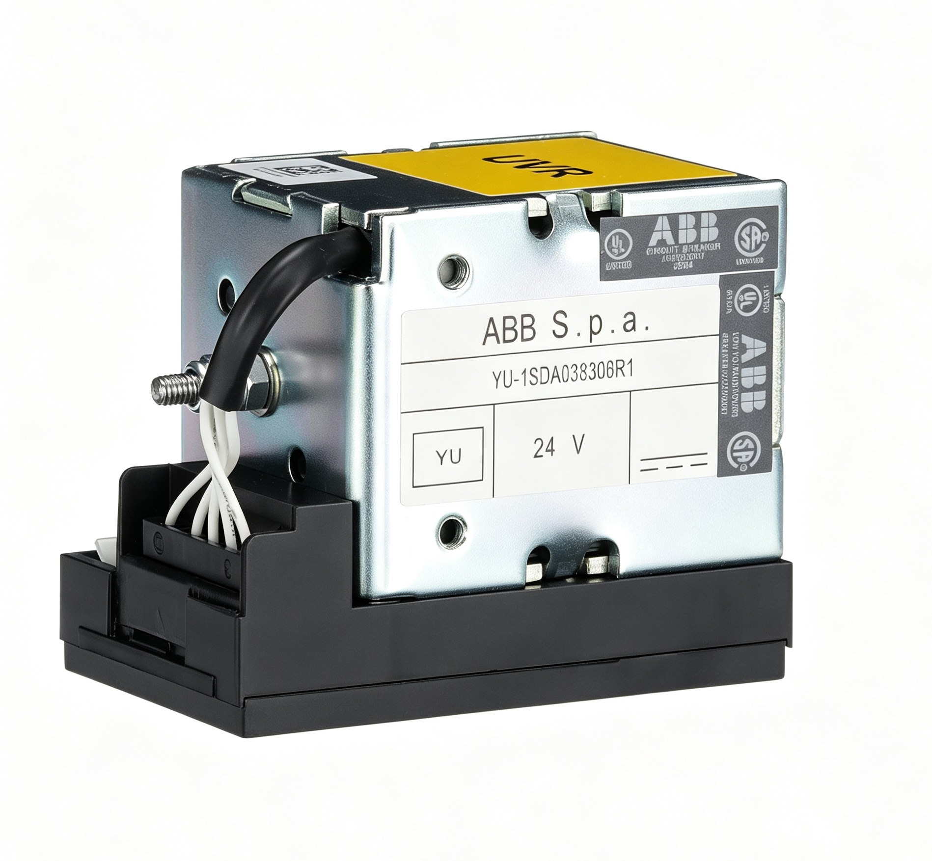 abb 1sda038306r0001 under voltage release 24v dc for e1/e6 and tmax t8 circuit breakers abb 1sda038306r0001 under voltage release 24v dc for e1/e6 and tmax t8 circuit breakers