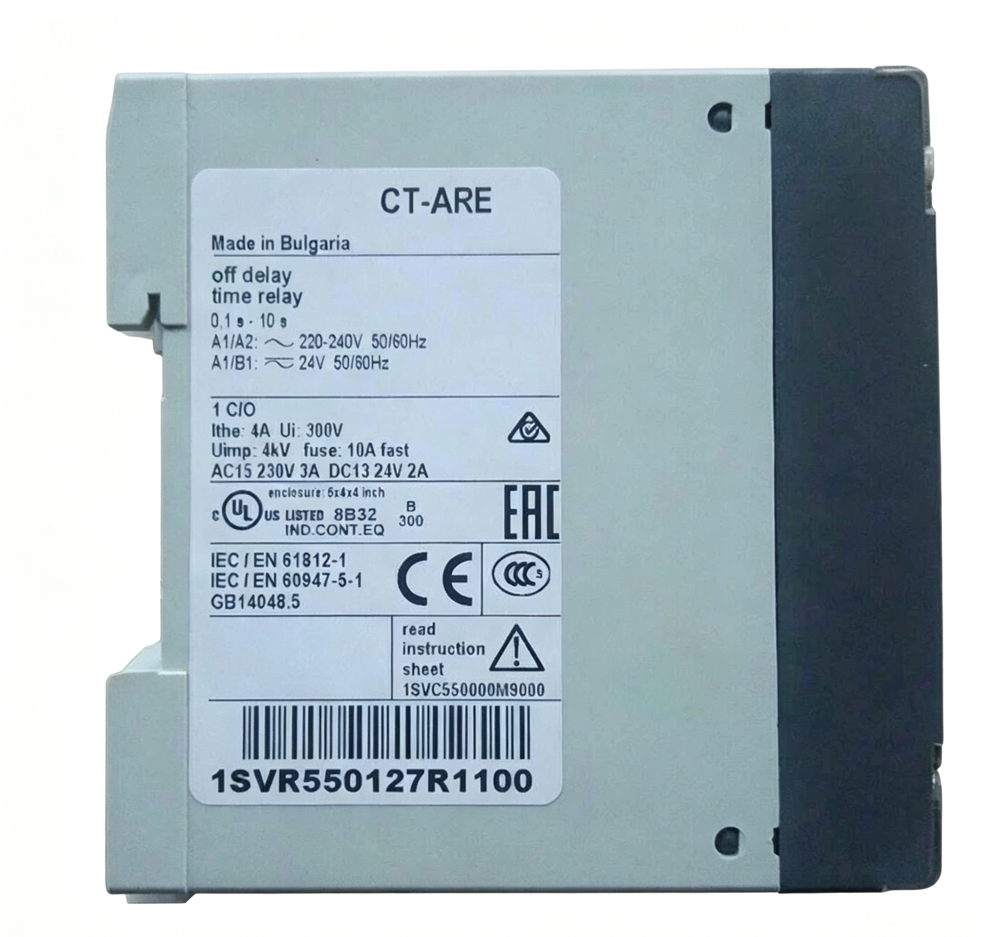 abb 1svr550127r1100 ct are electronic time relay with true off delay function 0.1–10 seconds abb 1svr550127r1100 ct are electronic time relay with true off delay function 0.1–10 seconds