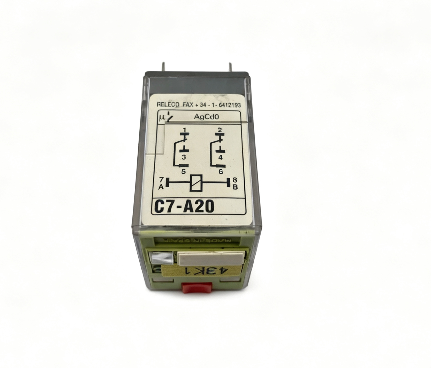 comat releco c7 a20/ac230v industrial control relay with 230 vac coil and 2 c/o contacts comat releco c7 a20/ac230v industrial control relay with 230 vac coil and 2 c/o contacts