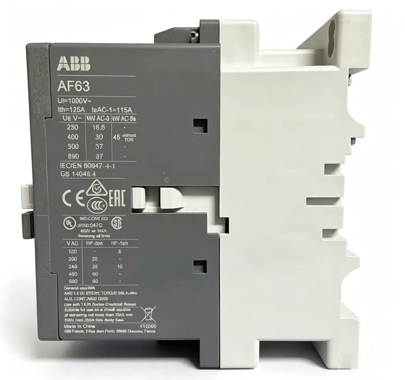 abb af63 30 00 100 250v 50hz ac/dc contactor 65a 30kw 1sbl377001r7000 abb af63 30 00 100 250v 50hz ac/dc contactor 65a 30kw 1sbl377001r7000