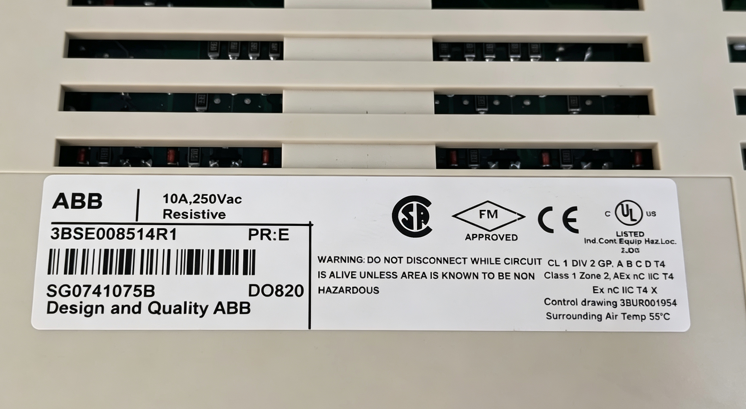 abb 3bse008514r0001 do820 digital output module for s800 i/o systems abb 3bse008514r0001 do820 digital output module for s800 i/o systems