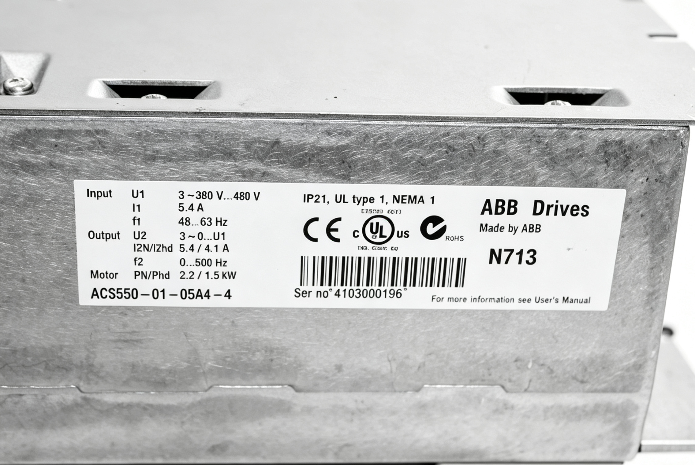 abb acs550 01 045a 4 3aua0000012789 22 kw 45 a ac drive for industrial motor control abb acs550 01 045a 4 3aua0000012789 22 kw 45 a ac drive for industrial motor control